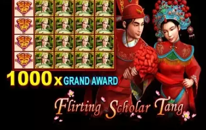 Flirting Scholar Tang, slot cativante, gráficos impressionantes, rodadas grátis, recursos bônus, ganhos, jogos de slot, cassino online, tema chinês, erudito.